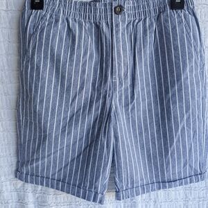 Janie and Jack Blue and White Striped Kids Shorts